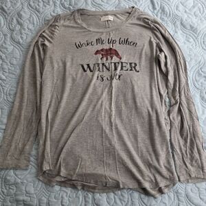 Maurices Gray Long Sleeve Tee
